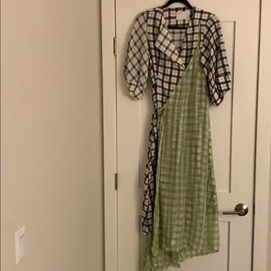 ASOS Linen Wrap Maxi Dress